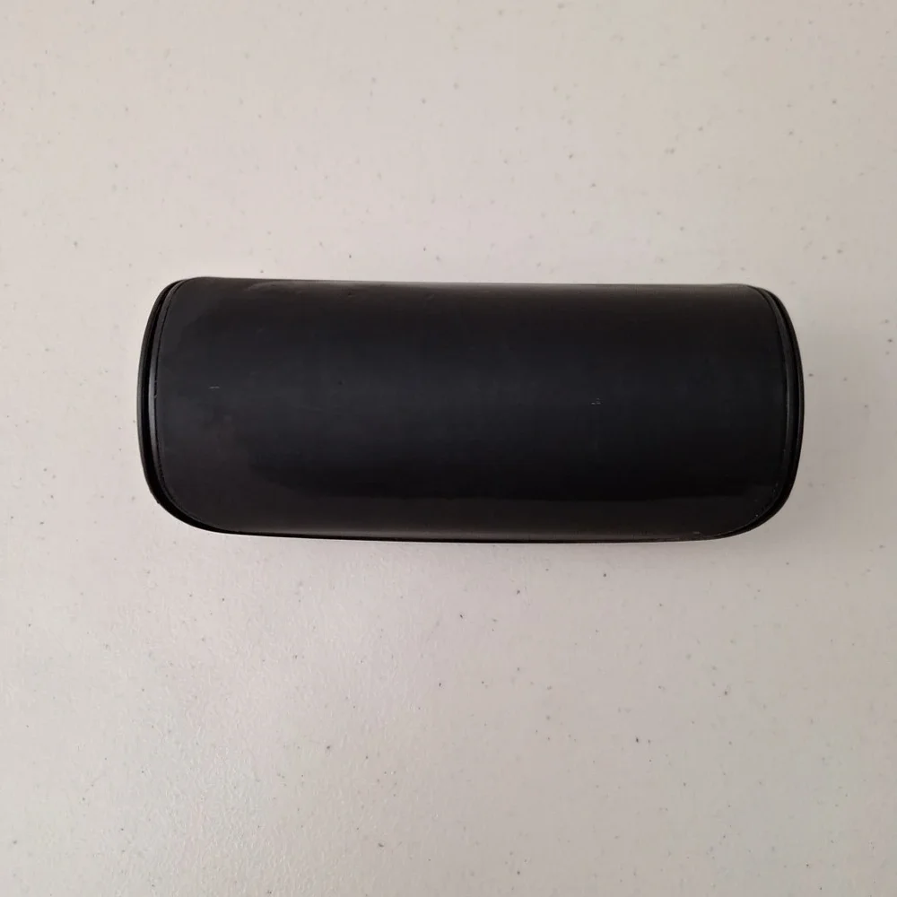 Armani Exchange Glasses Case Black Hardcase Fold Open